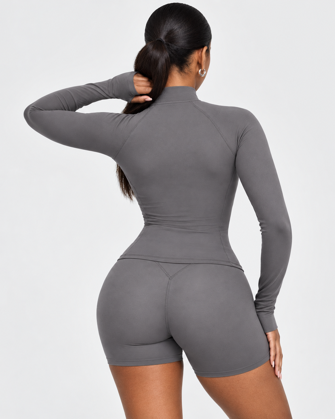EVEO Sculpt Zip Jacket Beige