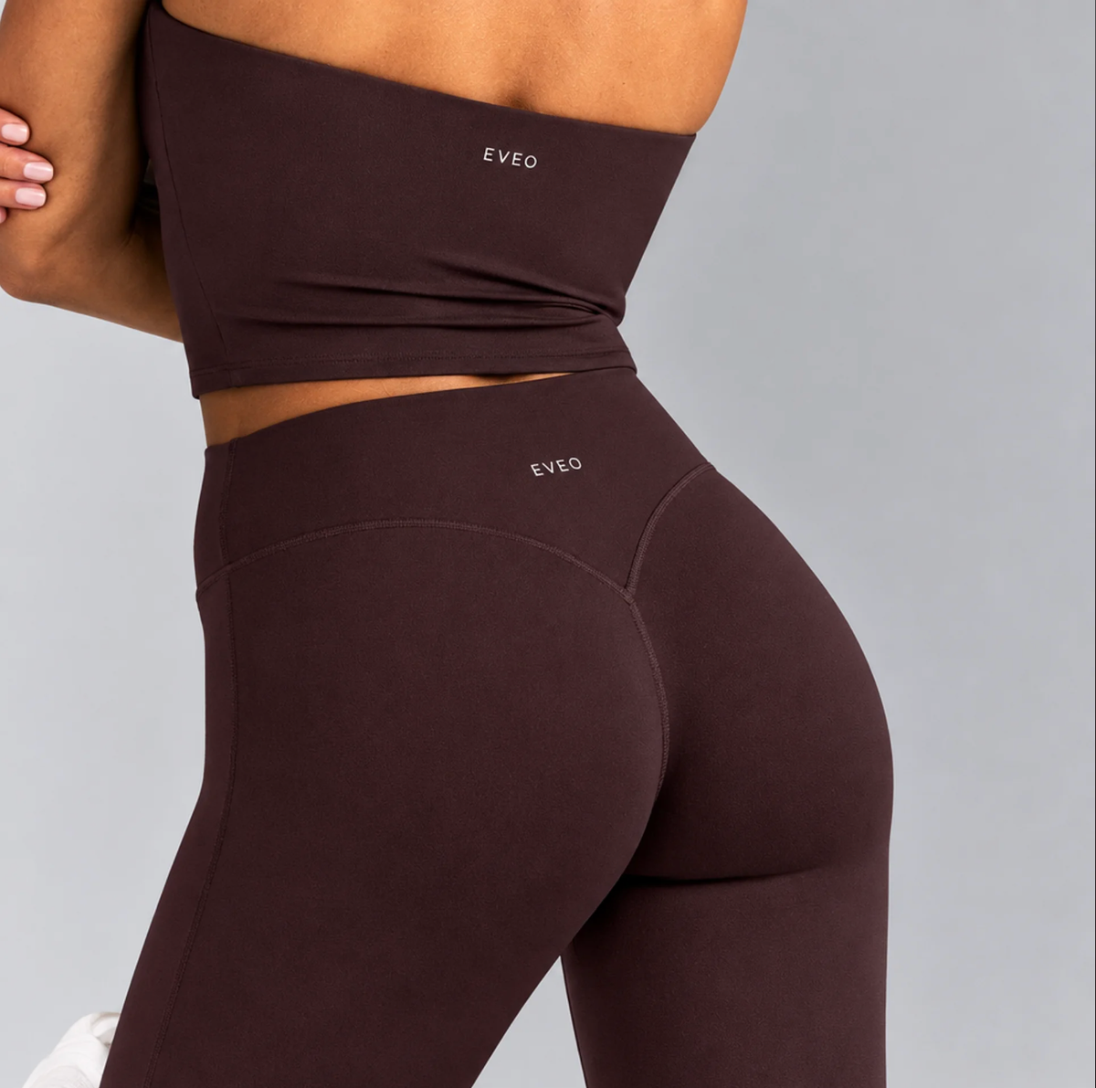 High-Waisted Flare Pants - Beige