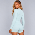 Sculpt Long Sleeve Top - Clear Blue