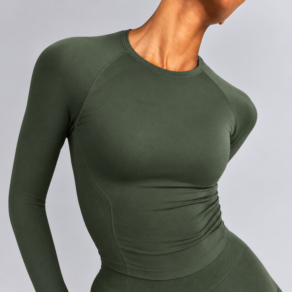 Sculpt Long Sleeve Top - Black