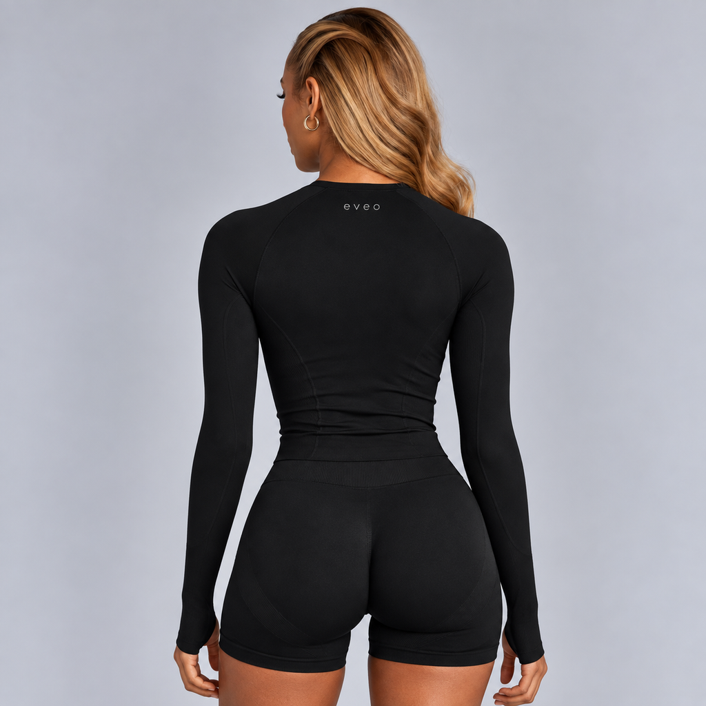 Sculpt Long Sleeve Top - Black