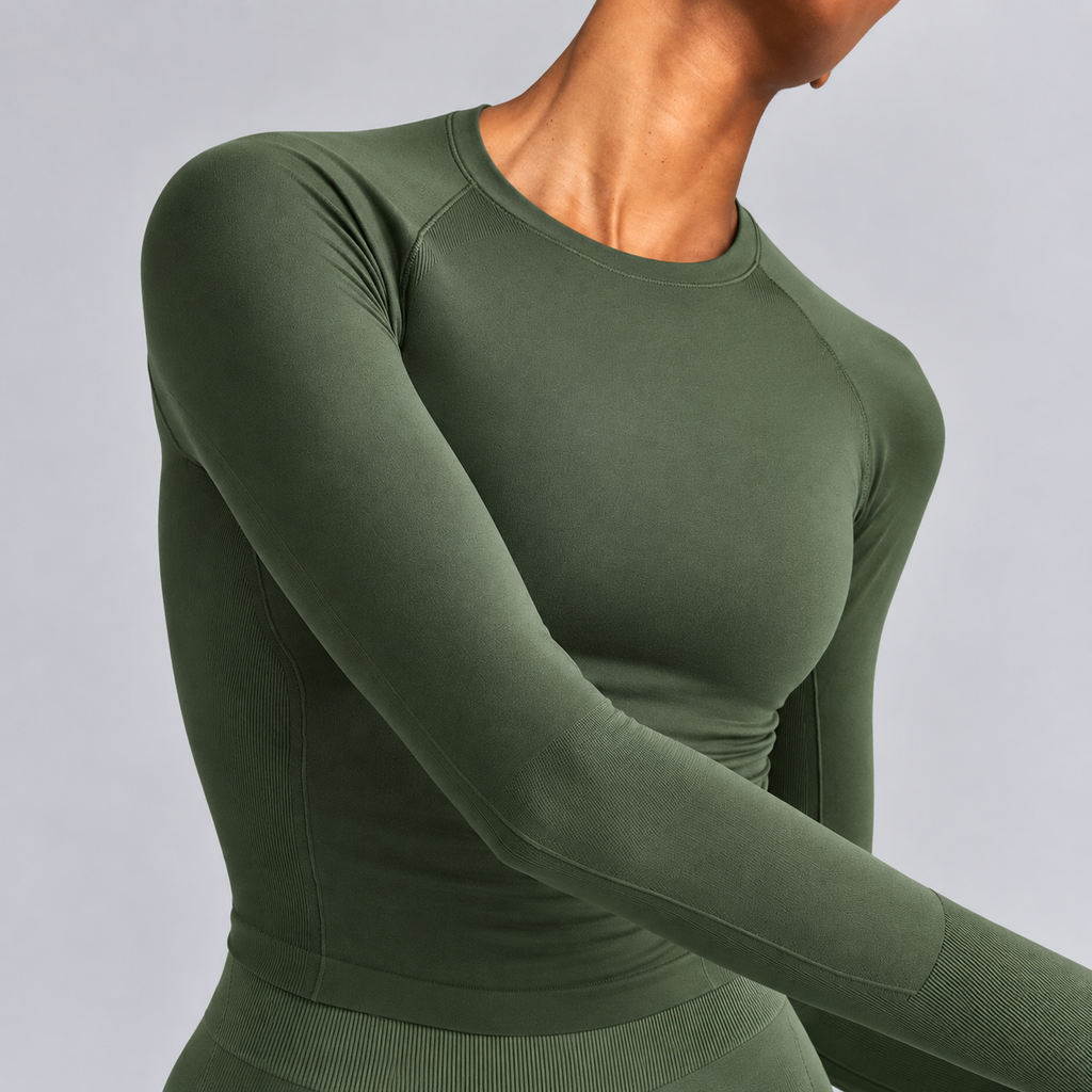 Sculpt Long Sleeve Top - Black